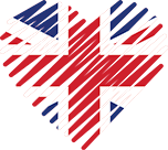 Logo of Schweizer Dating Seiten - UK, Heart Shaped Image of UK flag.
